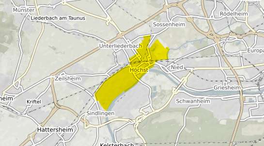 Immobilienpreisekarte Frankfurt am Main H&ouml;chst